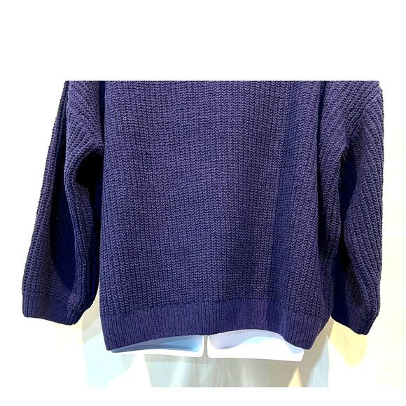 Vero Moda Mock Neck Pullover Casual Relaxed Sweater Blue Women's Size 3X NEW! - Picture 8 of 12